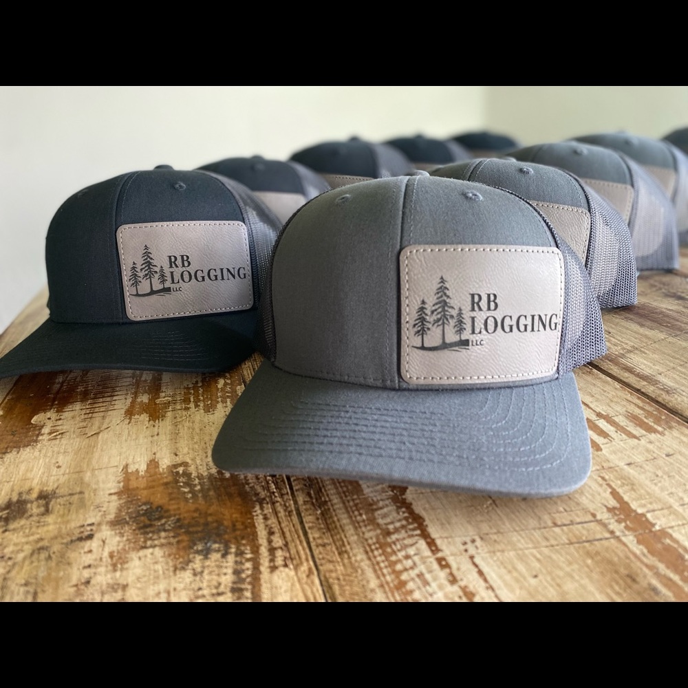 Custom Leather Patch Logo Hats